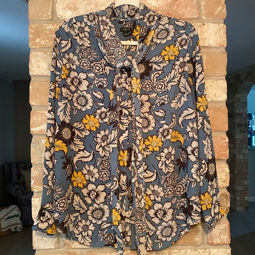 Talbots Floral Blouse